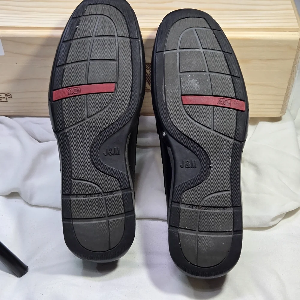 Dr. Scholl's Black Leather Slip-On Loafers